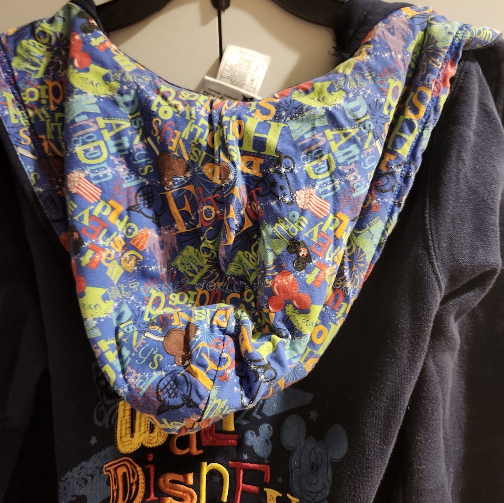 Disney Parks Walt Disney World Embroidered Full Zip up Hoodie Jacket. Size Small - Picture 7 of 7
